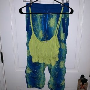 Kyodan NWOT Splatter Yoga Outfit